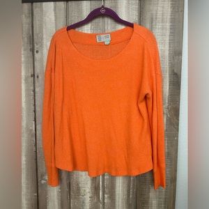 Anthropologie waffle scoop neck top, S